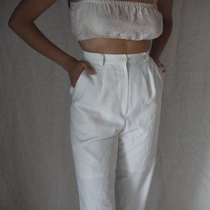 Vintage Off White Trousers